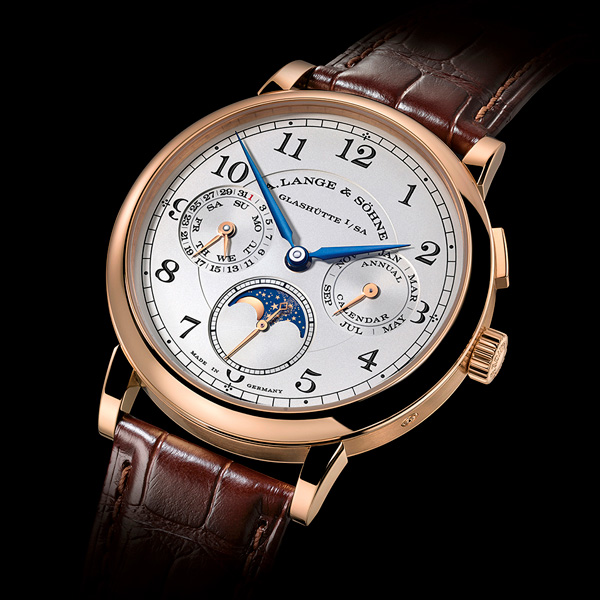 Video Review Of Blue Steel Pointer UK A. Lange & SöHne 1815 Annual Calendar Replica Watches In 2017